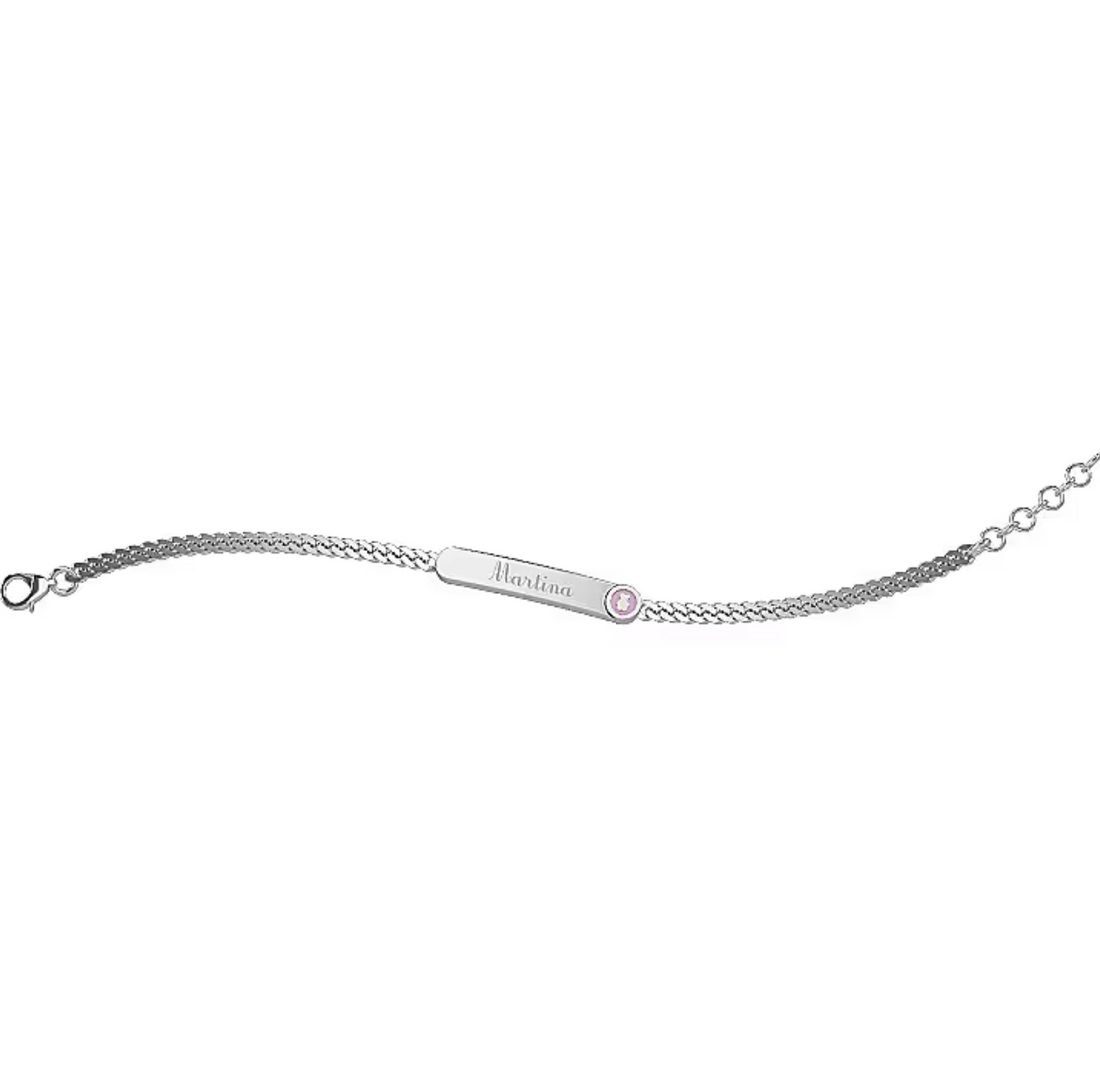 Nanan Bijou | Bracciale con targhetta in argento 925