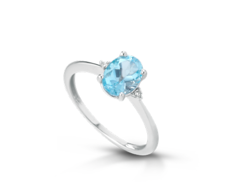 Lucciole Gioielli | Anello con topazio ovale