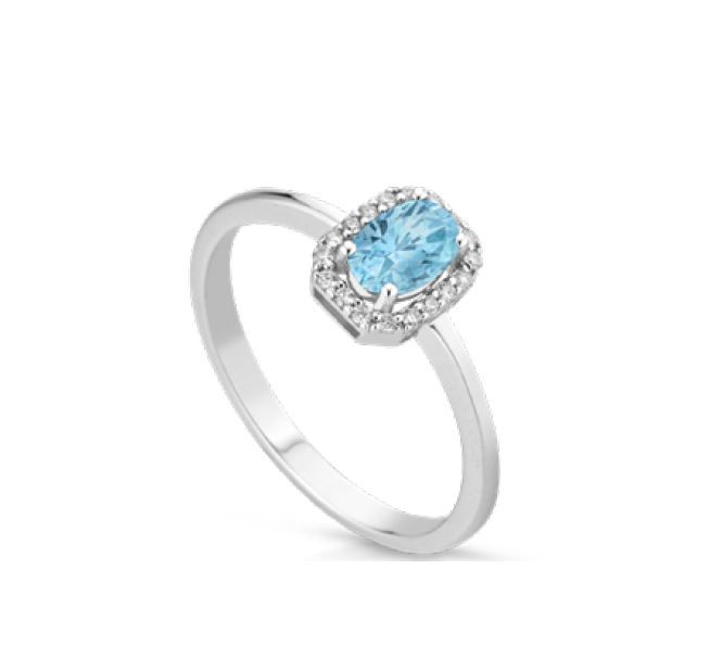 Lucciole Gioielli | Anello Incanto con acquamarina