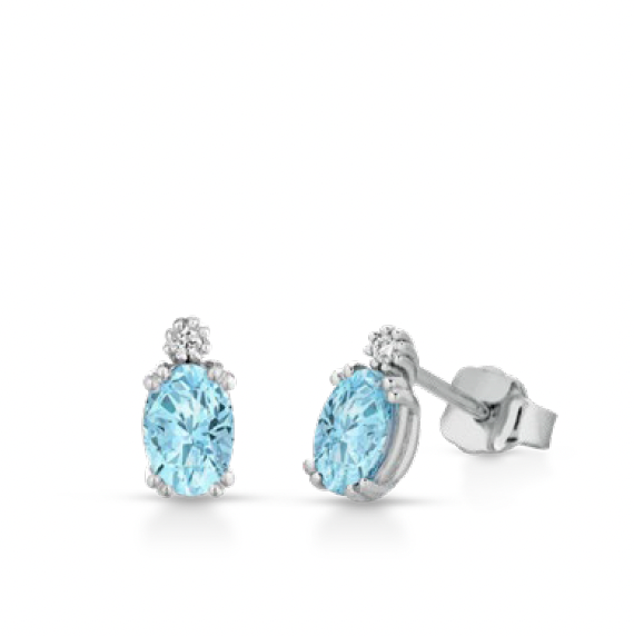 Lucciole Gioielli | Orecchini Clair con acquamarine