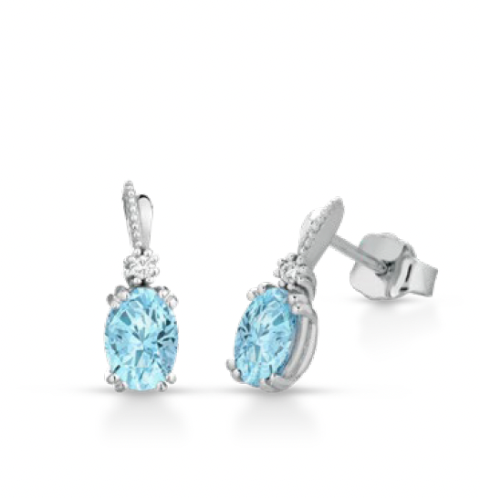 Lucciole Gioielli | Orecchini Clair con acquamarine