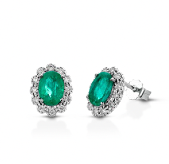 Lucciole Gioielli | Orecchini Fox con smeraldi