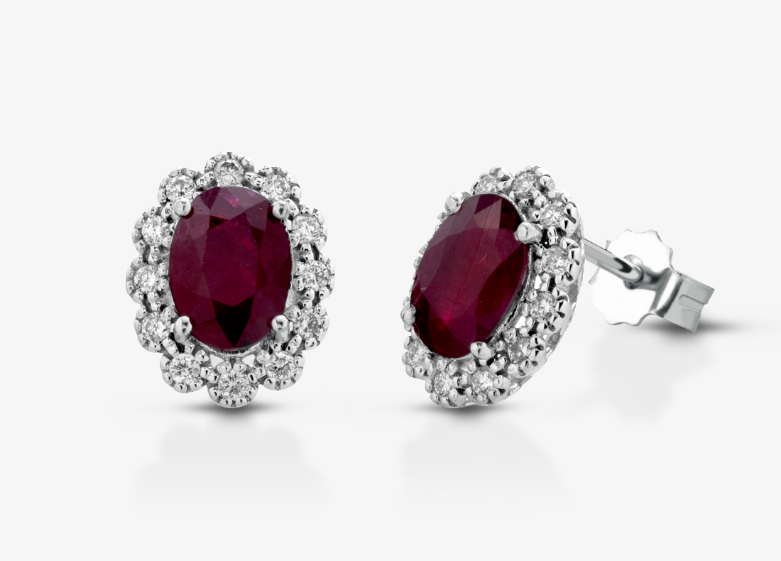 Lucciole Gioielli | Orecchini Fox con rubini