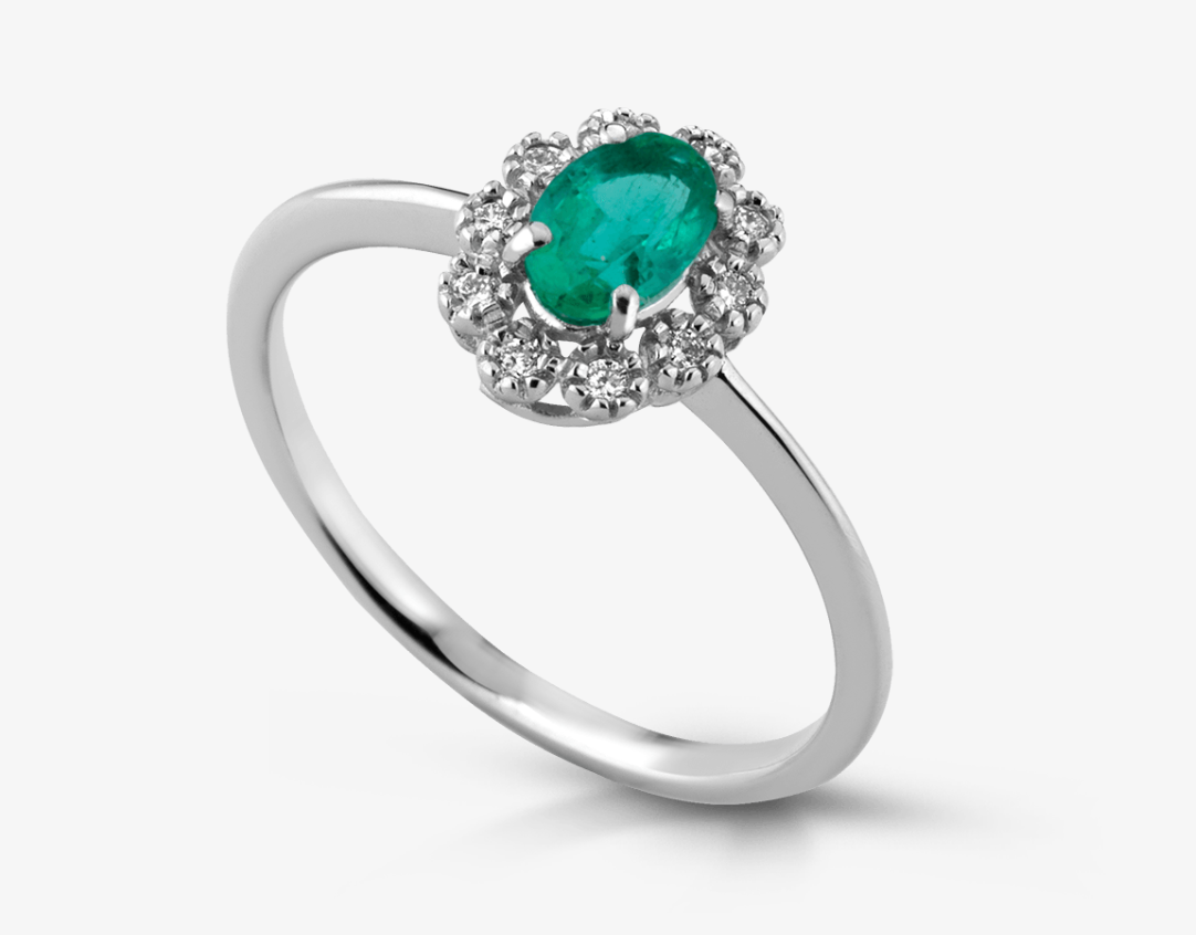 Lucciole Gioielli | Anello Fox con smeraldo