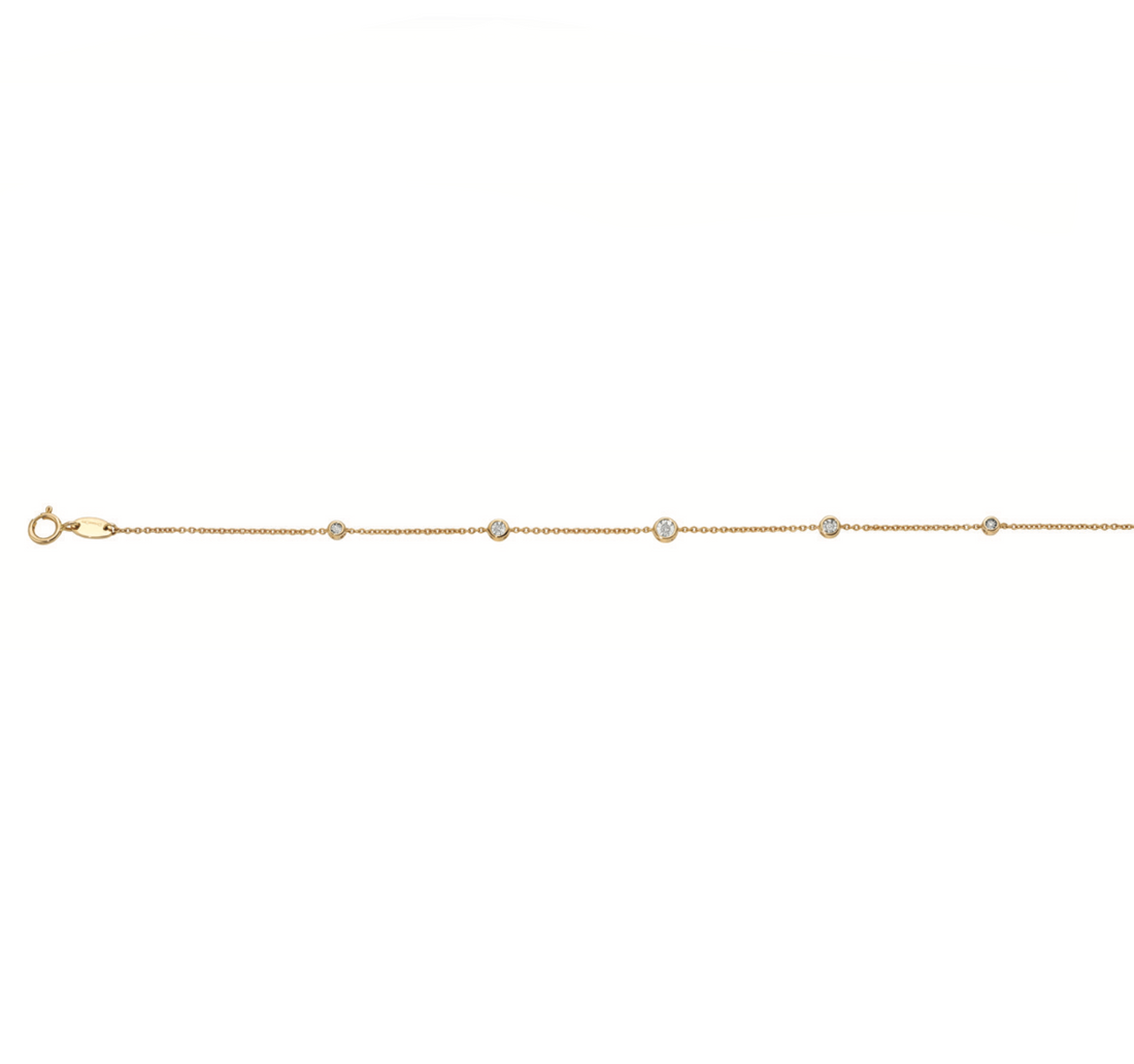 Luce di DonnaOro | Bracciale in oro giallo e diamanti
