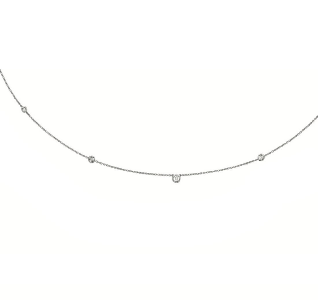 Luce di DonnaOro | Collana in oro bianco e diamanti