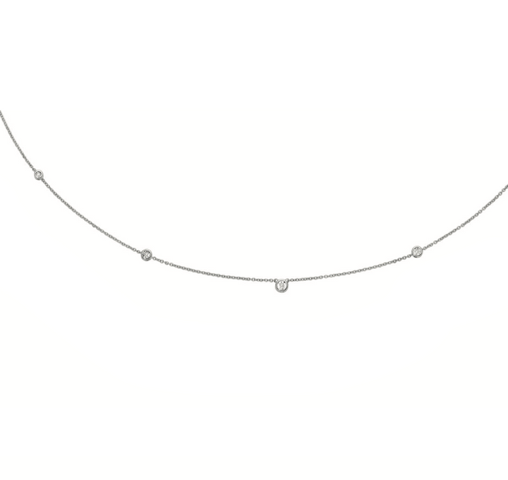 Luce di DonnaOro | Collana in oro bianco e diamanti