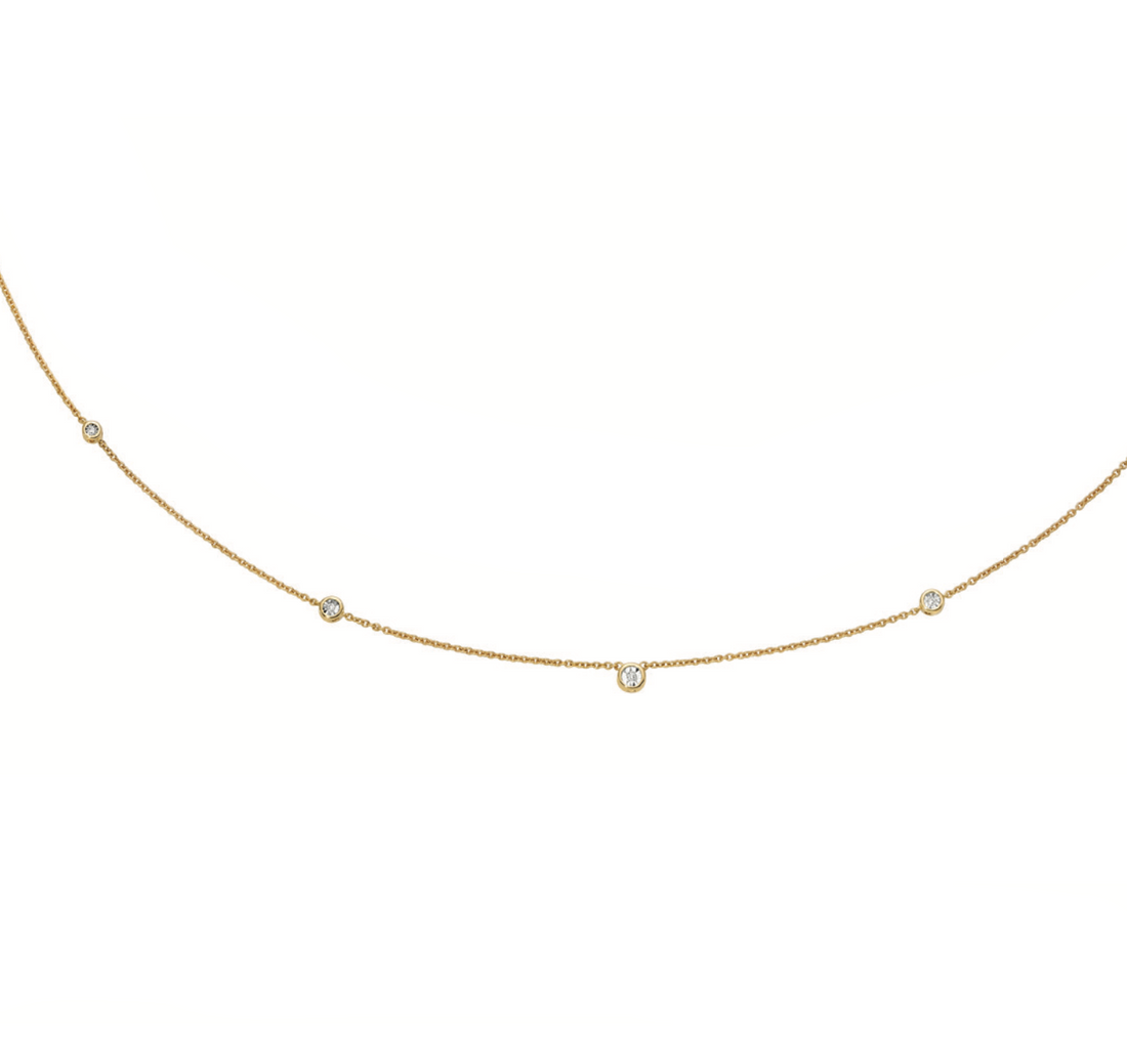 Luce di DonnaOro | Collana in oro giallo e diamanti