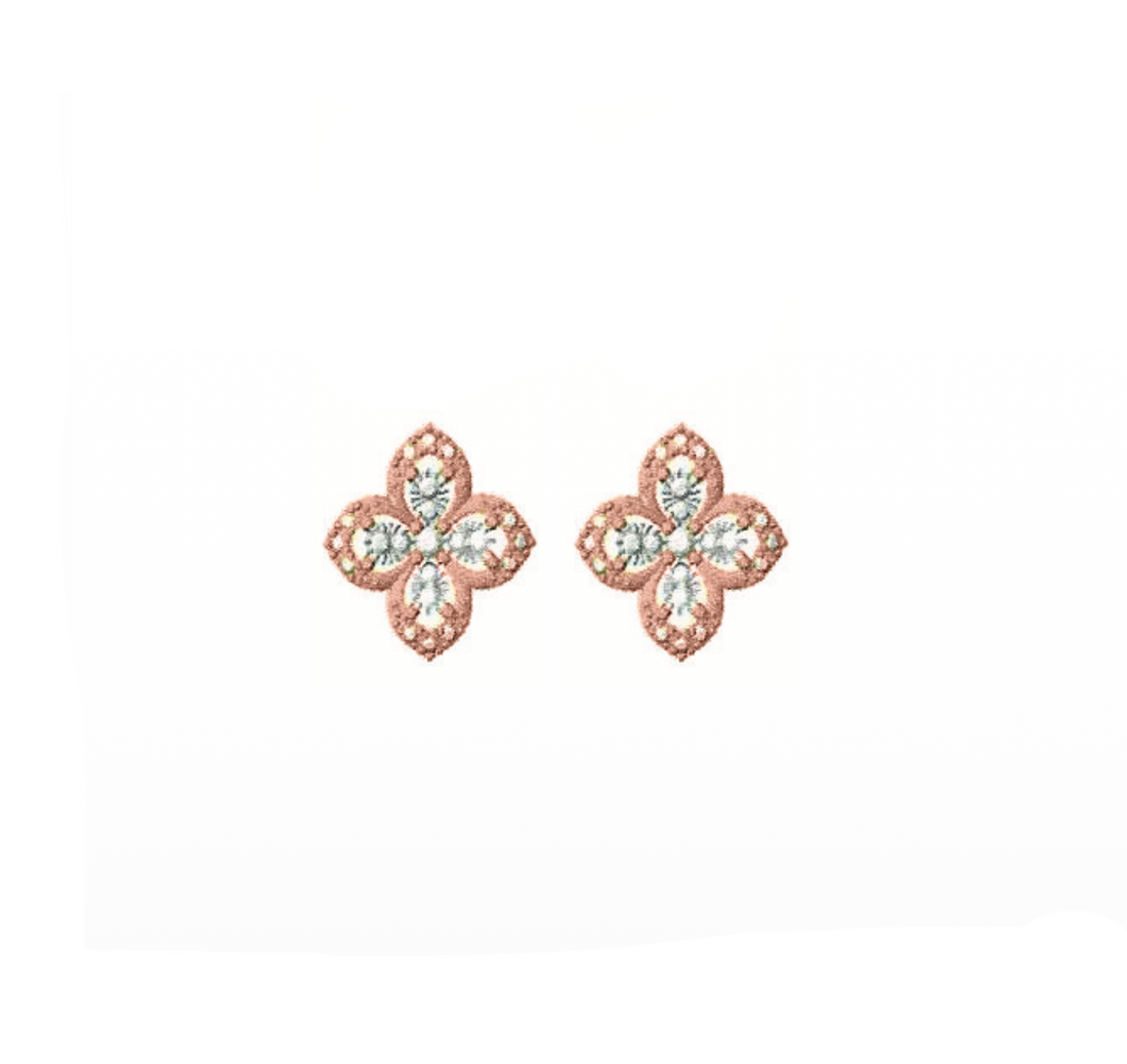 DonnaOro Luce | Orecchini in oro rosa e diamanti