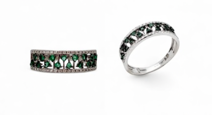 Gianni Carità | Veretta con smeraldi e diamanti