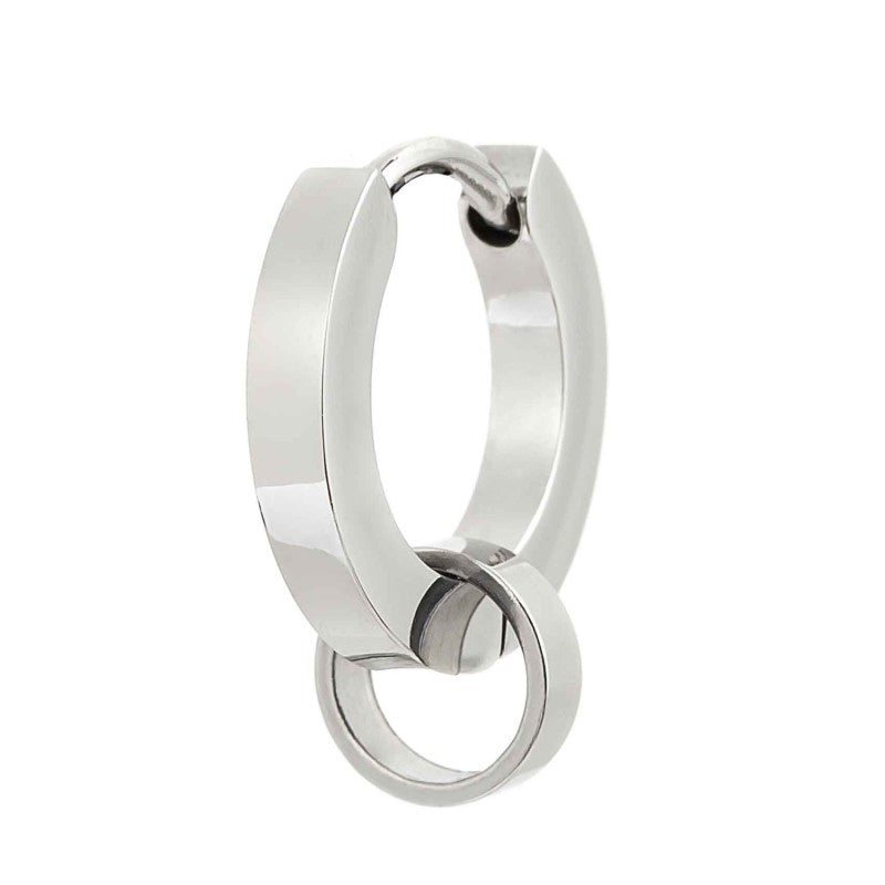 Marlù | Orecchino a cerchio 14mm con anello per charm