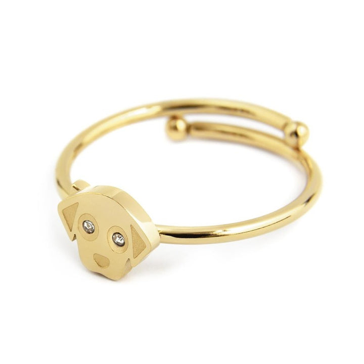 Marlù | Anello cane con cristalli