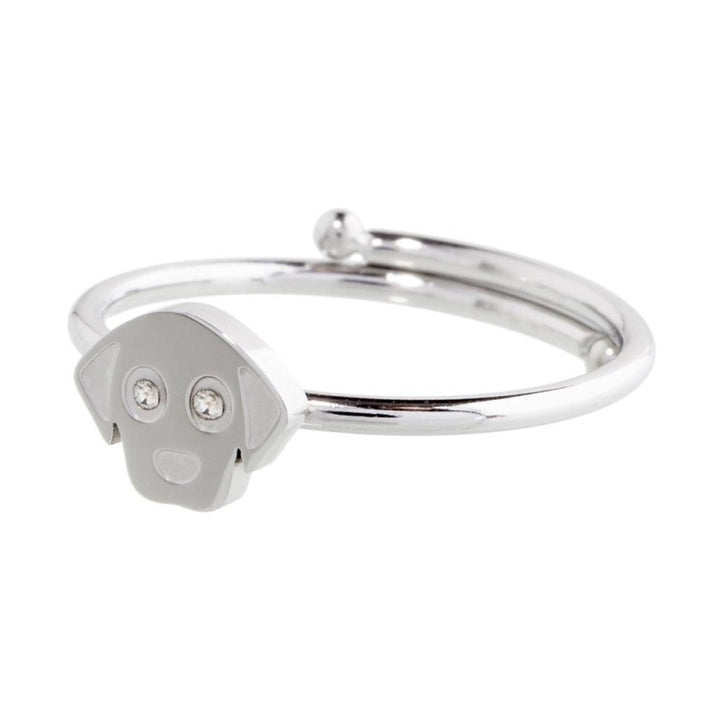Marlù | Anello cane con cristalli
