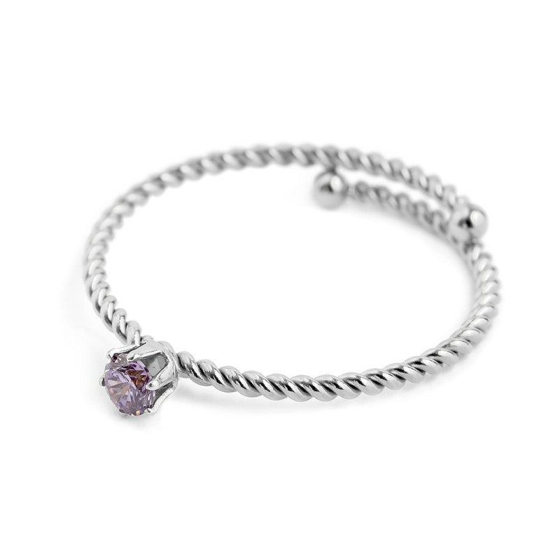 Marlù | Anello con zircone 3 mm