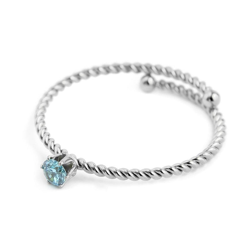 Marlù | Anello con zircone 3 mm