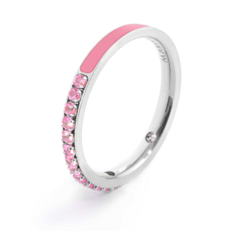 Marlù | Anello con zirconi e smalto