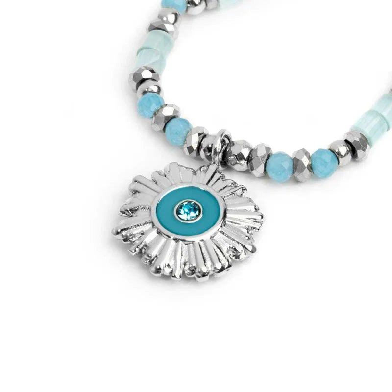 Marlù |Anello elastico con sole pendente
