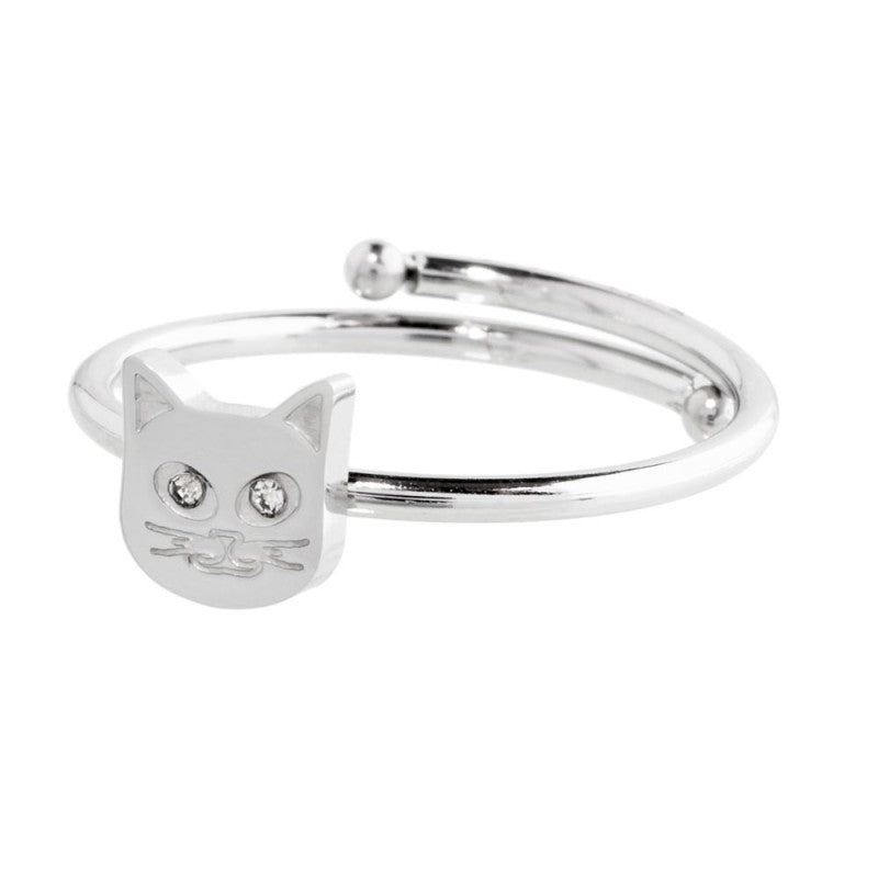 Marlù | Anello gatto con cristalli