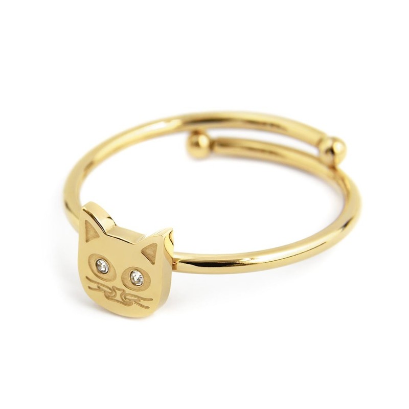 Marlù | Anello gatto con cristalli