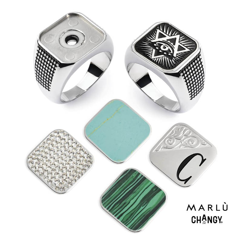 Marlù | Anello quadrato changy
