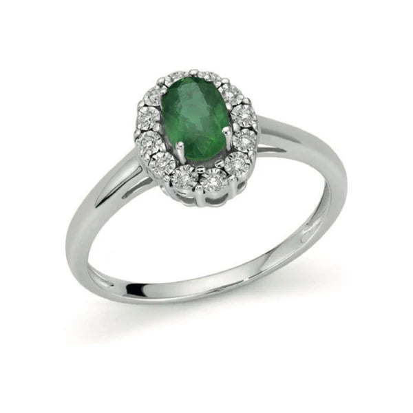 OroGioia di DonnaOro | Anello con smeraldo in oro 9 kt
