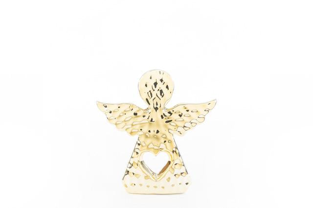 Le Stelle | Angelo natalizio porcellana oro