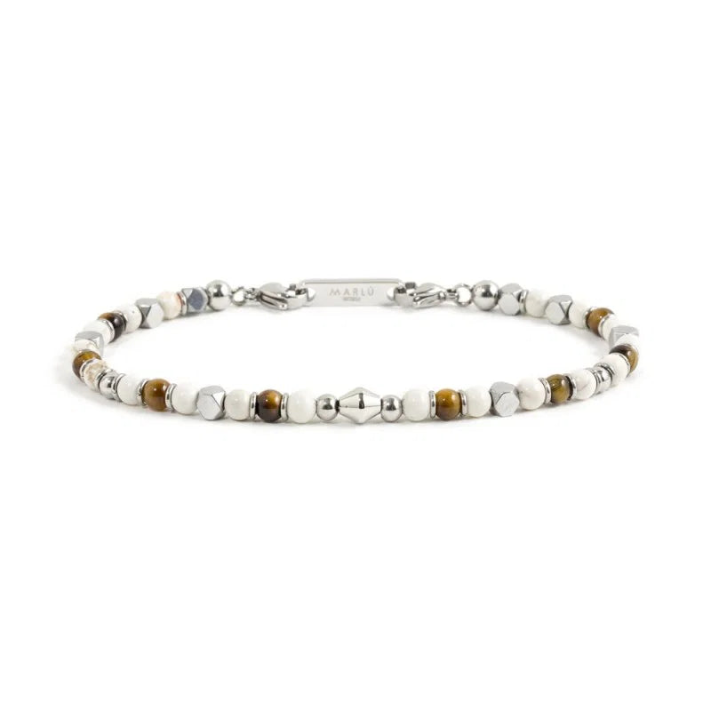 Marlù | Bracciale agata bianca