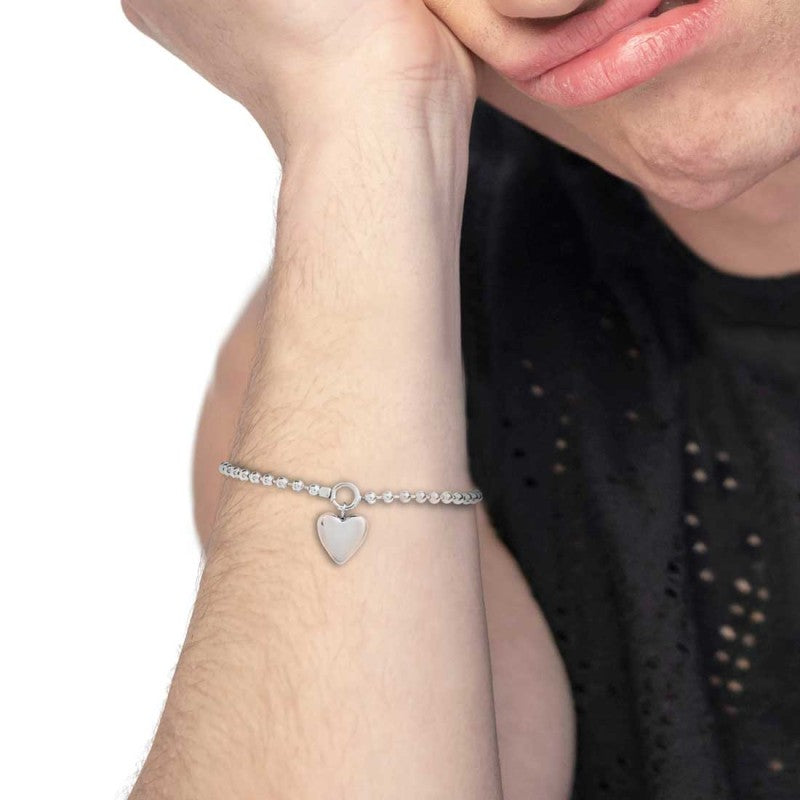 Marlù | Bracciale catena a sfere con cuore