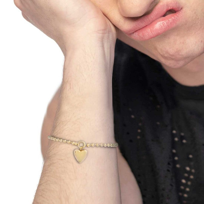 Marlù | Bracciale catena a sfere con cuore