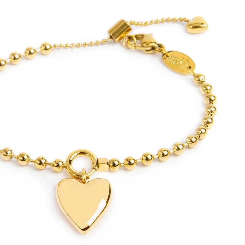 Marlù | Bracciale catena a sfere con cuore