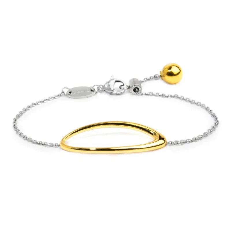Marlù | Bracciale con anello ovale centrale
