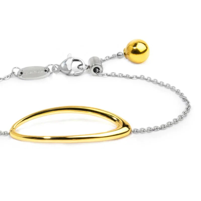 Marlù | Bracciale con anello ovale centrale