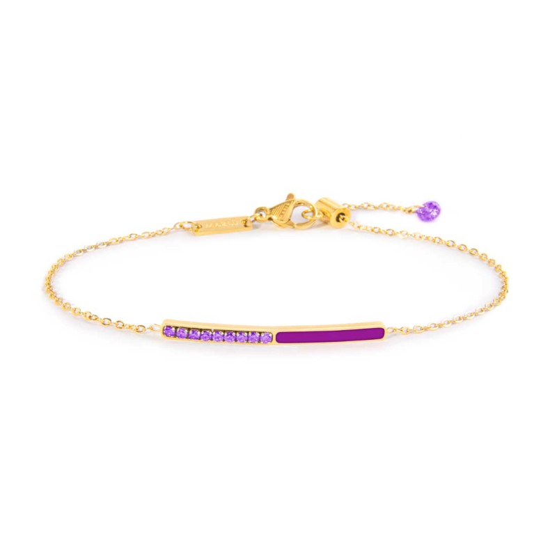 Marlù | Bracciale con zirconi e smalto