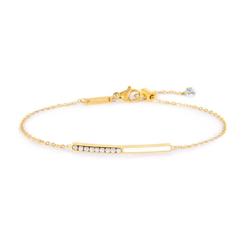 Marlù | Bracciale con zirconi e smalto