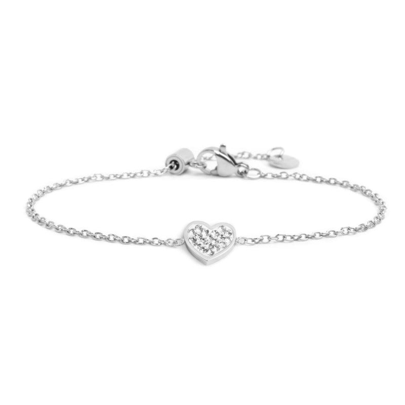Marlù | Bracciale cuore con cristalli