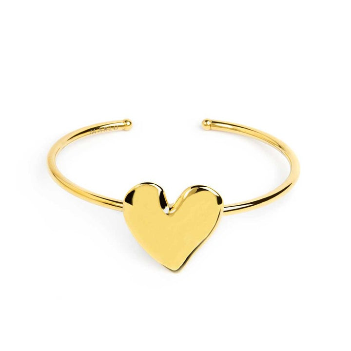 Marlù |Bracciale rigido con cuore irregolare