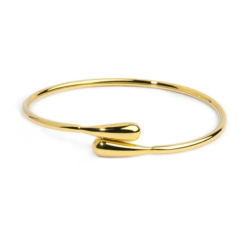 Marlù | Bracciale rigido contrarié con goccia