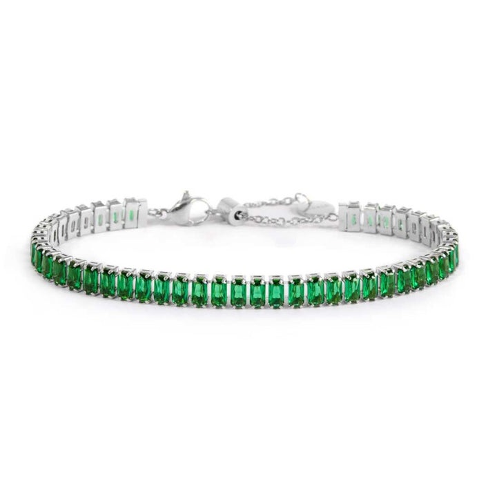 Marlù | Bracciale tennis zirconi baguette