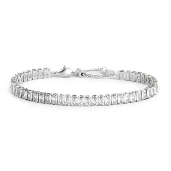 Marlù | Bracciale tennis zirconi baguette