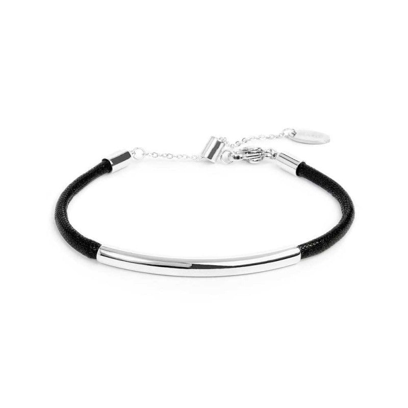 Marlù | Bracciale triplo filo con cordino cerato con tubolare centrale