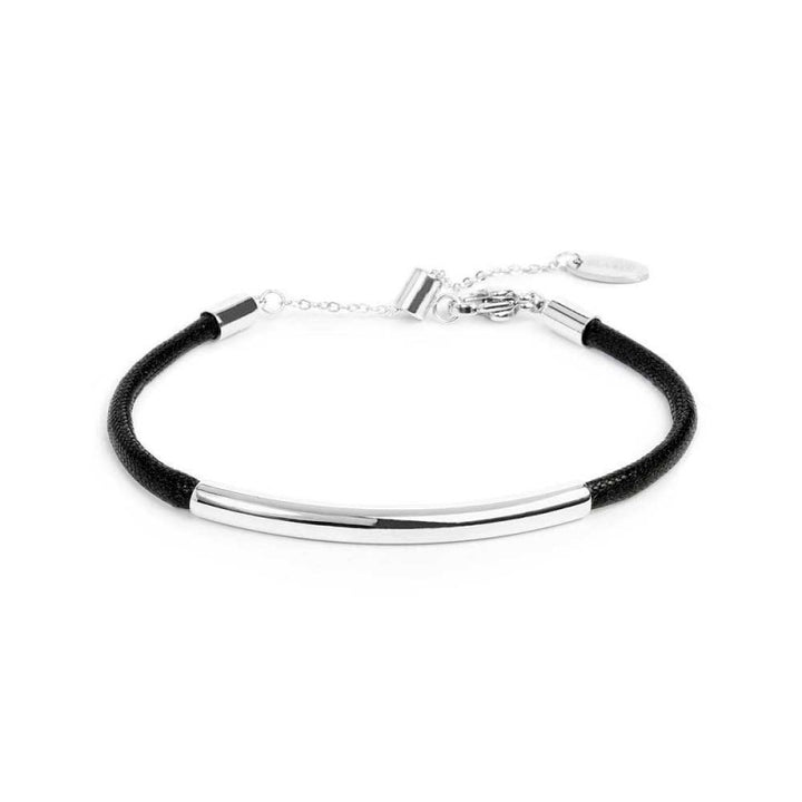 Marlù | Bracciale triplo filo con cordino cerato con tubolare centrale