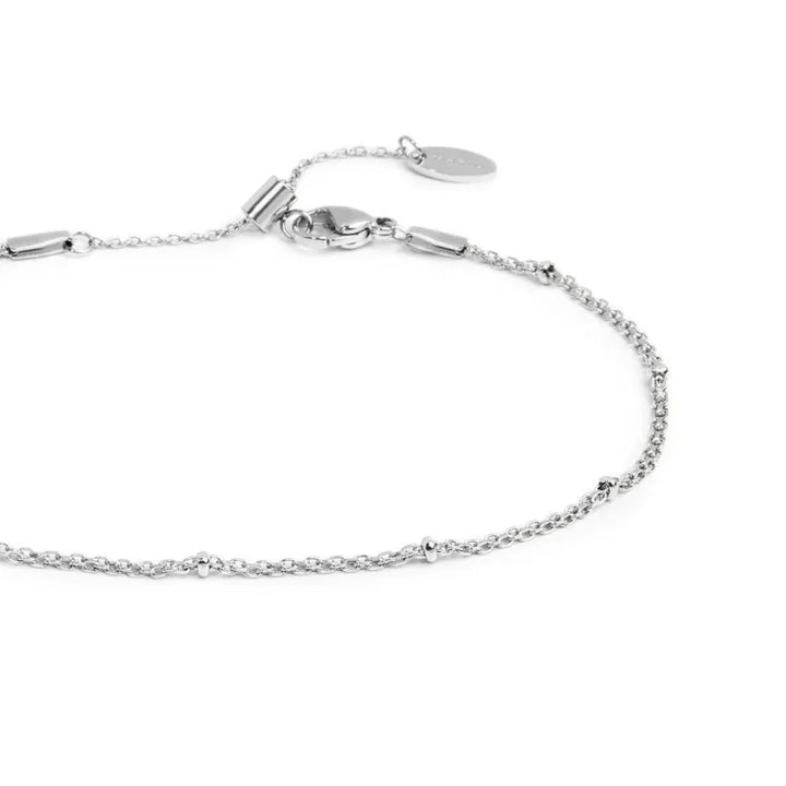 Marlù |Cavigliera catena mesh e anelli in acciaio