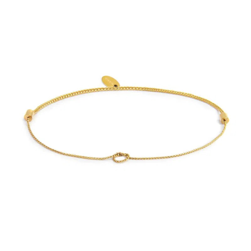 Marlù |Cavigliera catena serpentine con nodo