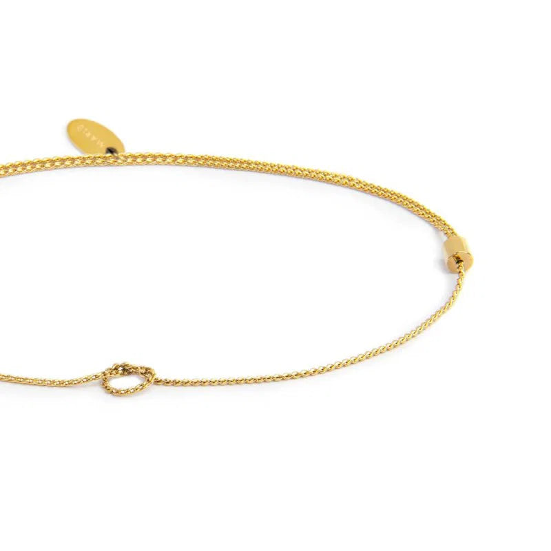 Marlù |Cavigliera catena serpentine con nodo