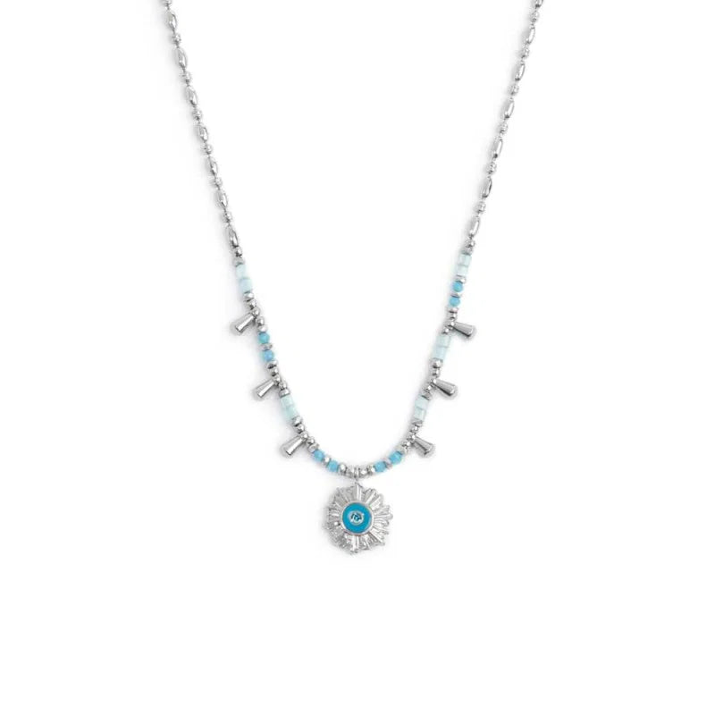 Marlù | Collana catena chicco di riso con sole pendente