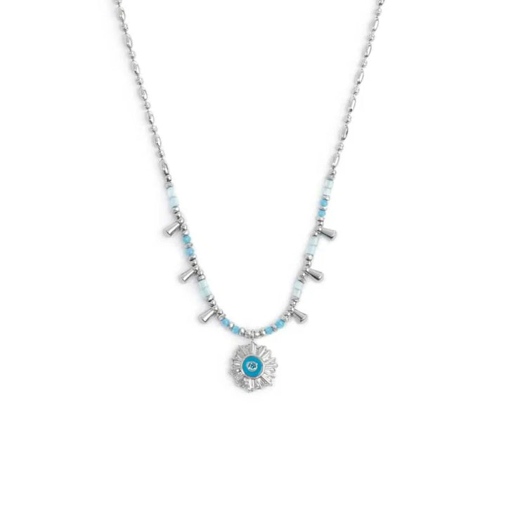 Marlù | Collana catena chicco di riso con sole pendente