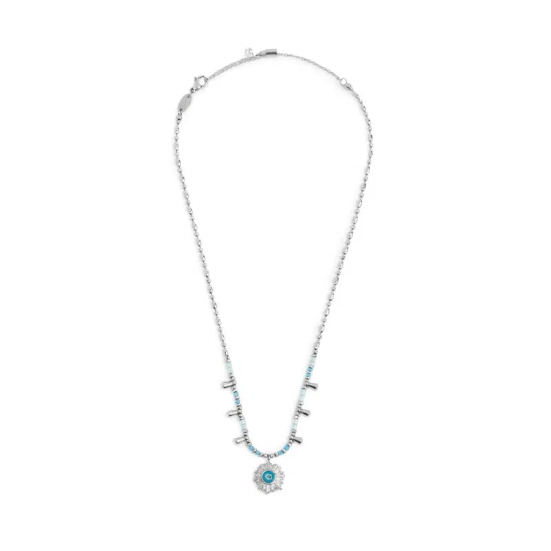 Marlù | Collana catena chicco di riso con sole pendente