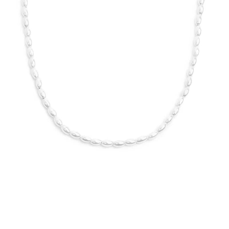 Marlù | Collana catena con perle ovali