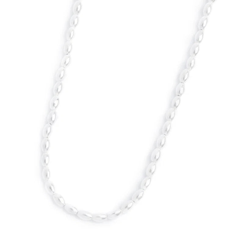 Marlù | Collana catena con perle ovali