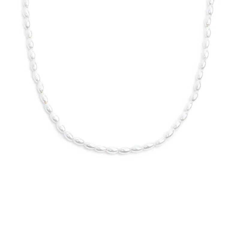 Marlù | Collana catena con perle ovali